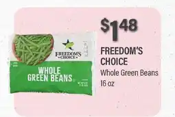 Commissary FREEDOM'S CHOICE Whole Green Beans offer
