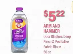 Commissary ARM AND HAMMER Odor Blasters Deep Rinse & Revitalize Fabric Rinse offer