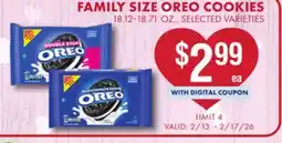 Smart & Final FAMILY SIZE OREO COOKIES offer