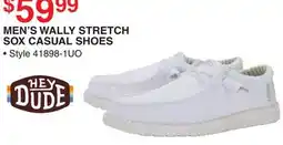 Dunham's Sports HEY DUDE MEN'S WALLY STRETCH SOX CASUAL SHOES offer
