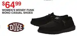 Dunham's Sports HEY DUDE WOMEN'S WENDY FUNK MONO CASUAL SHOES offer