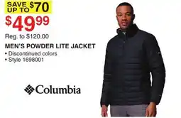 Dunham's Sports COLUMBIA MEN'S POWDER LITE JACKET offer