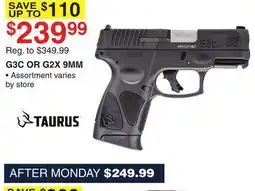 Dunham's Sports TAURUS G3C OR G2X 9MM offer
