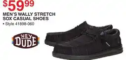 Dunham's Sports HEY DUDE MEN'S WALLY STRETCH SOX CASUAL SHOES offer