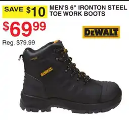 Dunham's Sports DEWALT MEN'S 6 IRONTON STEEL TOE WORK BOOTS offer