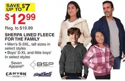 Dunham's Sports SHERPA LINED FLEECE FOR THE FAMILY offer