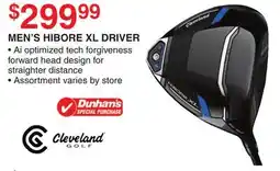 Dunham's Sports CLEVELAND MEN'S HIBORE XL DRIVER offer
