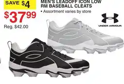Dunham's Sports UNDER ARMOUR MEN'S LEADOFF ICON LOW RM BASEBALL CLEATS offer