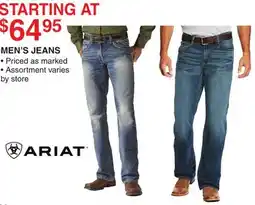 Dunham's Sports ARIAT MEN'S JEANS offer