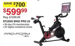 Dunham's Sports PROFORM STUDIO BIKE PRO 22 offer