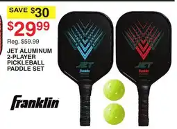 Dunham's Sports FRANKLIN JET ALUMINUM 2-PLAYER PICKLEBALL PADDLE SET offer