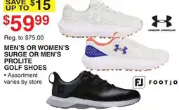 Dunham's Sports MEN'S OR WOMEN'S SURGE OR MEN'S PROLITE GOLF SHOES offer