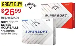 Dunham's Sports CALLAWAY SUPERSOFT SERIES GOLF BALLS offer