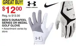 Dunham's Sports UNDER ARMOUR MEN'S DURAFEEL SERIES OR MEDAL GOLF GLOVE offer