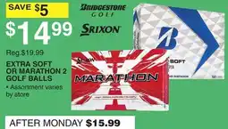Dunham's Sports EXTRA SOFT OR MARATHON 2 GOLF BALLS offer