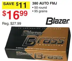 Dunham's Sports BLAZER 380 AUTO FMJ offer