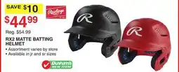 Dunham's Sports RAWLINGS RX2 MATTE BATTING HELMET offer