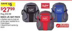 Dunham's Sports RAWLINGS MACH JR. BAT PACK offer