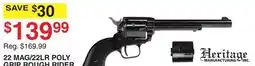Dunham's Sports HERITAGE MANUFACTURING 22 MAG/22LR POLY GRIP ROUGH RIDER offer