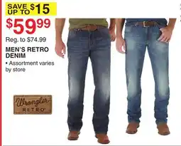 Dunham's Sports Wrangler MEN'S RETRO DENIM offer
