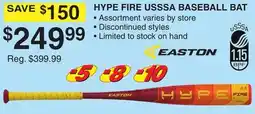 Dunham's Sports EASTON HYPE FIRE USSSA BASEBALL BAT offer