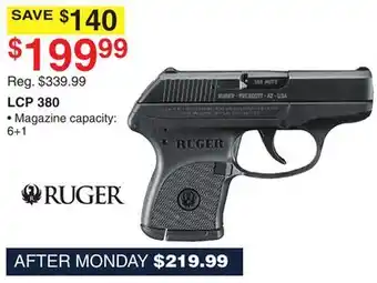 Dunham's Sports RUGER LCP 380 offer