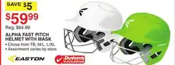 Dunham's Sports EASTON ALPHA FAST PITCH HELMET WITH MASK offer