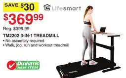Dunham's Sports LIFESMART TM2202 3-IN-1 TREADMILL offer