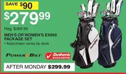 Dunham's Sports MEN'S OR WOMEN'S EX850 PACKAGE SET offer