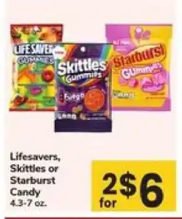 Safeway Lifesavers, Skittles or Starburst Candy offer