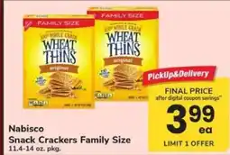 Safeway Nabisco Snack Crackers Family Size offer