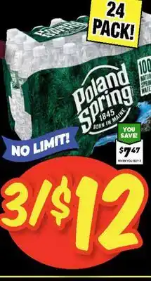 Western Beef Poland Spring 1845 offer