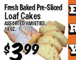 Western Beef Fresh Baked Pre-Sliced Loaf Cakes offer