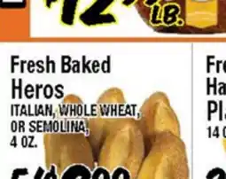 Western Beef Fresh Baked Heros offer