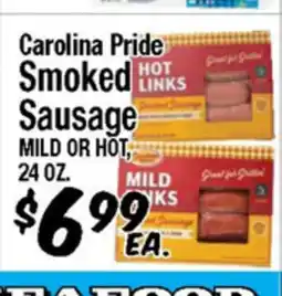 Western Beef Carolina Pride Smoked Sausage offer