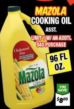 Western Beef MAZOLA COOKING OIL offer