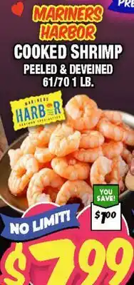 Western Beef MARINERS HARBOR COOKED SHRIMP PEELED & DEVEINED offer