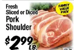 Western Beef Fresh Sliced or Diced Pork Shoulder offer