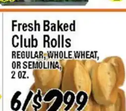 Western Beef Fresh Baked Club Rolls offer
