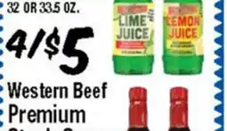 Western Beef Western Beef Premium Steak Sauce offer