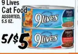 Western Beef 9 Lives Cat Food offer
