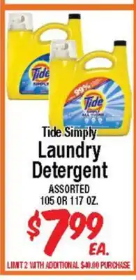 Western Beef Tide Simply Laundry Detergent offer