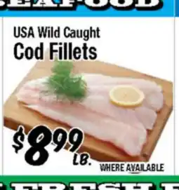 Western Beef USA Wild Caught Cod Fillets offer