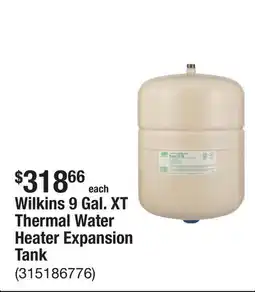 The Home Depot Wilkins 9 Gal. XT Thermal Water Heater Expansion Tank offer