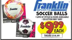 Ollie's FRANKLIN SOCCER BALLS offer