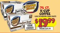 Ollie's COFFEE HOUSE 75 CT. K-CUP COFFEE offer