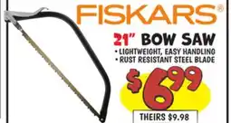 Ollie's FISKARS 21 BOW SAW offer