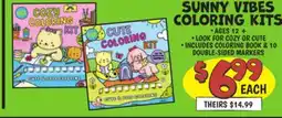 Ollie's SUNNY VIBES COLORING KITS offer