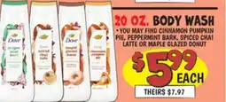 Ollie's DOVE BODY WASH offer