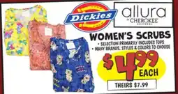 Ollie's DICKIES, ALLURA WOMEN'S SCRUBS offer